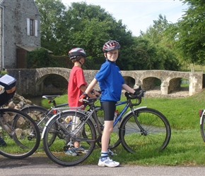 James by the bridge at La Feuillie