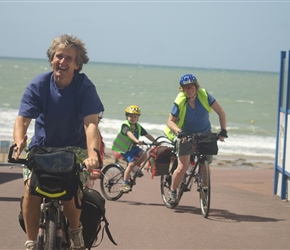 Neil, Siobhan and Jacob at Pirou Plage