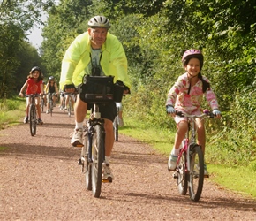 Mark and Sophie on the Greenway to Lessay