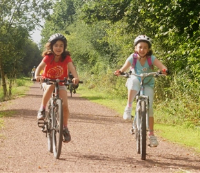 Natalia and Charlotte on the Greenway