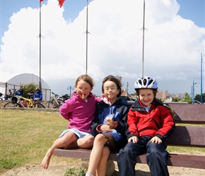 Louise, Lucy and Kate at St Germain sur Ay