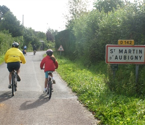 Into St Martin d'Aubigny