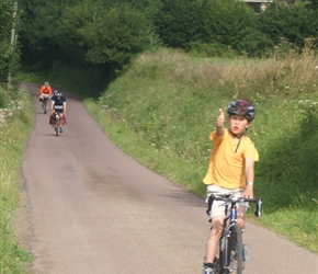 Edward descending from St Martin d'Aubigny