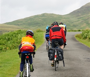 Matthew climbing towards Laurieston