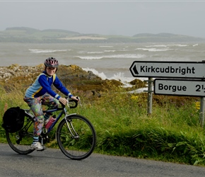 James nears the end of the ride