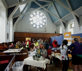 Tea Stop in Dundrennan Church