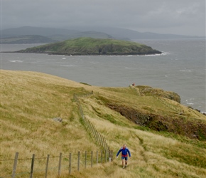 John finishing the walk to Balcony Point