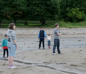 The Scottish team field. Sarah on the left was particularily competitive