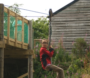 Lucy on Zip Line