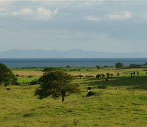 Isle of Man in the distance