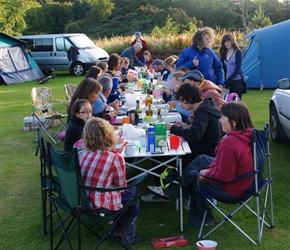 Our annual curry take away night