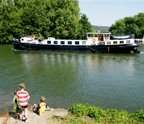 Barge on the River Meuse