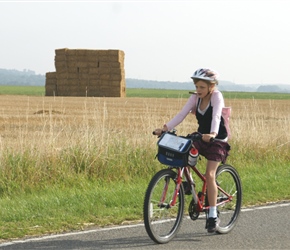 Caitlin on the N937 near Braibant