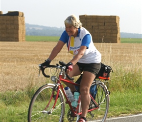 Carol on the N937 near Braibant