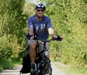 David on the Ciney Railway Path