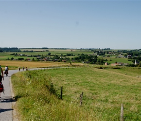 Jo descends to Chevetogne Village