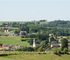 Descending to Chevetogne Village