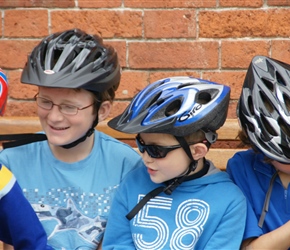 James, Finlay and Christopher in Ludlow