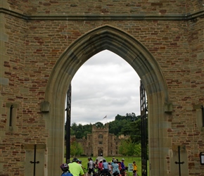 Into Hampton Court Castle