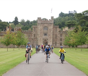 Up the drive at Hampton Court Castle