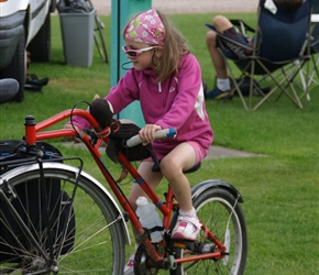 Morven ready to go on the tag along