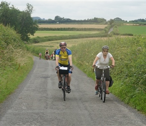 Malcolm and Anne climb towards Irvington