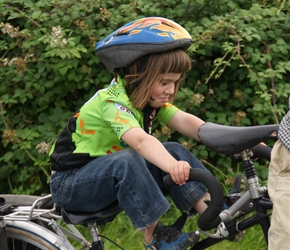 Francis takes a rest from pedalling