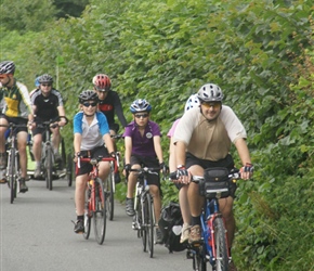 Bill, Matthew and Phil towards Shobdon Airfield