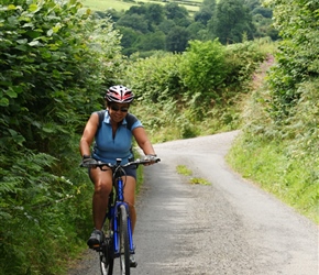 Tess on the sustains route to Kington