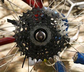 James's zip tied freewheel