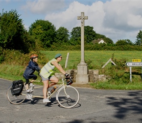 Anna and Oscar heading north from Brillevast