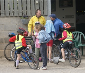 Ready to leave the stables tearoom