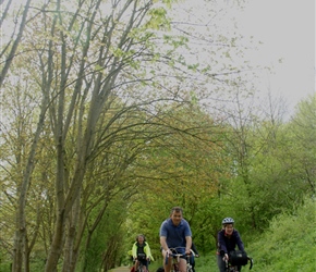 Sarah and James Watson return back along the Greenway