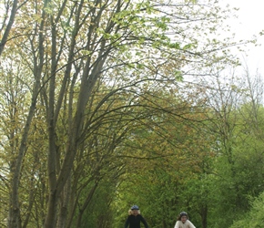 Gilly and Katie return back along the Greenway