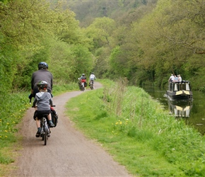 Giles and Fabian along the Kennet and Avon