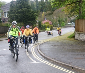 Graham heads out to the start of the cycle track