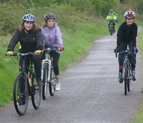 Jacqueline, Edward and Katie on the Colliers Way 