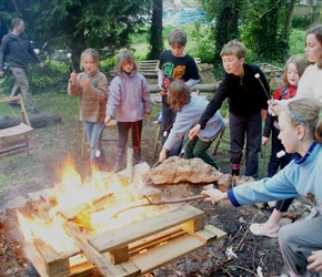 Bonfire at the Scout Hut