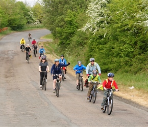 Jacob leads the pack towards Cam