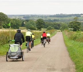 The Harts with the trailer head for Alnwick