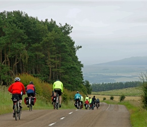 Top of the hill and descending out of Belford