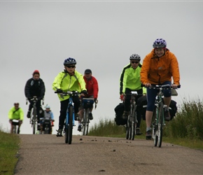 Finlay, Roddy and Clare descend from Ros Castle