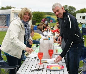 John and Elaine at the take away