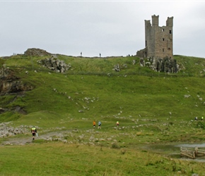 Walking towards Dunstanburgh Castle