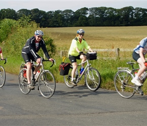 Jenny, John, Nicola and James return to the campsite