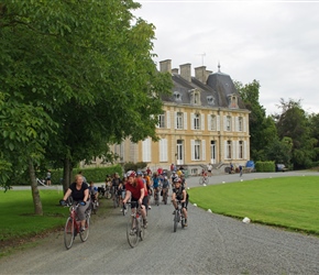 Pauline and Anna leave Chateau de Perron