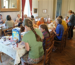 Breakfast in the chateau