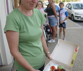 Sarah with Patisseries