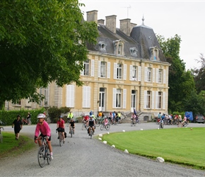 Setting off from the chateau