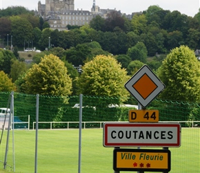 Coutances and its amazing 2 spired cathedral, you can see it for miles